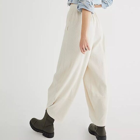 Free People Beach Leo Pants Light Green Color L - Picture 2 of 6